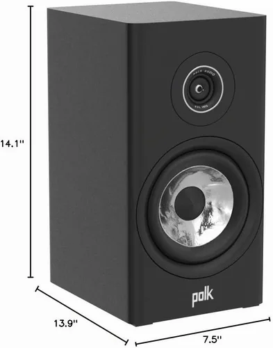 Vista 9 de Polk Audio Reserve R200 - Par de altavoces grandes para estantería, color Negro