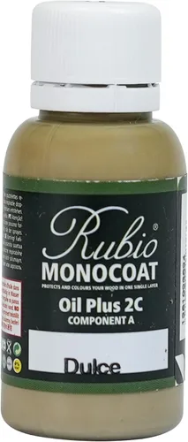 Vista 123 de Rubio Monocoat Muestra de Tinte y Acabado para Madera - Niebla 5% Aceite Plus Parte A Aceite de linaza para madera de secado rápido y ecológico