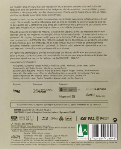 Vista 2 de La Pasion Del Prado - A Documentary of the EL PRADO Museum_ Blu RayDVD and booklet European Import Pal Format