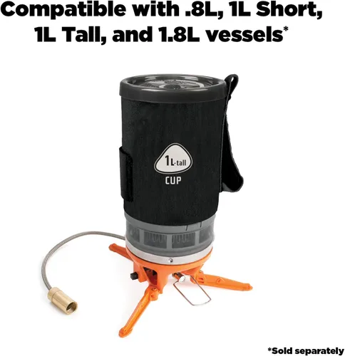 Vista 2 de Jetboil Luna - Quemador lateral satélite para Eureka! o estufas Jetboil Jetlink para acampar y mochileros
