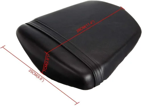 Vista 2 de Cubierta de asiento de pasajero trasero negro para Yamaha YZF R6 2003 2004 2005