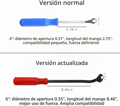 Vista 4 de LivTee Herramienta de extracción de clips de plástico, herramienta de extracción de paneles de puerta (tapicería) para equipos de audio automotriz