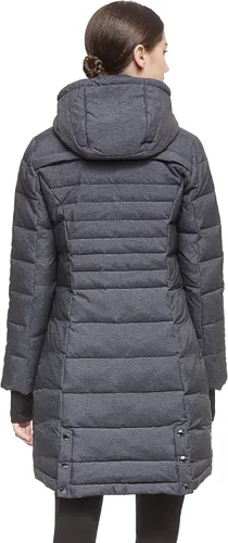Vista 2 de Orolay - Chaqueta de plumón para mujer, abrigo de longitud media