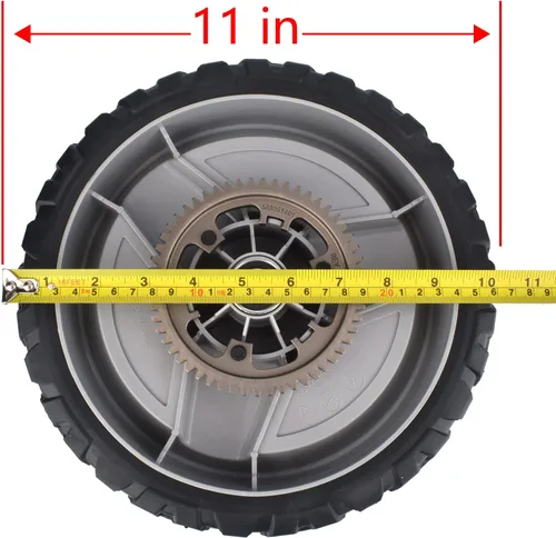 Vista 2 de Rueda trasera de 11 pulgadas para cortacésped Husqvarna 501067001 para cortacésped HU725AWDH HU725AWDHQ HU800AWDH