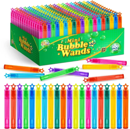 Vista 9 de 36 piezas de varitas mini para burbujas, surtido de juguetes para fiestas de cumpleaños, Halloween, bolsas de regalos, premios de carnaval, bodas