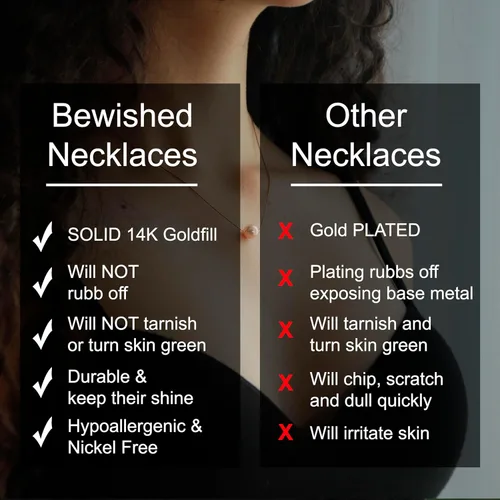 Vista 8 de Collar de hija relleno de oro de mamá o papá, collar clásico de perlas blancas con mensaje significativo, listo para regalar