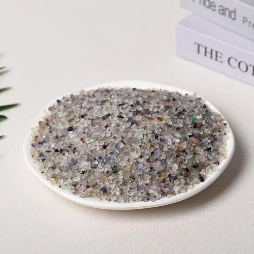 Vista 8 de Piedras naturales de 3.53 oz de cuarzo transparente, cristal rosa, amatista, citrino, fluorita, aventurina, ojo de tigre, gravilla de obsidiana