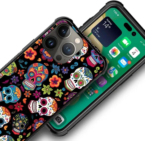 Vista 11 de Funda compatible con iPhone 8, a prueba de golpes, antiarañazos, bandera de ciervos de cola blanca de grano de madera estadounidense