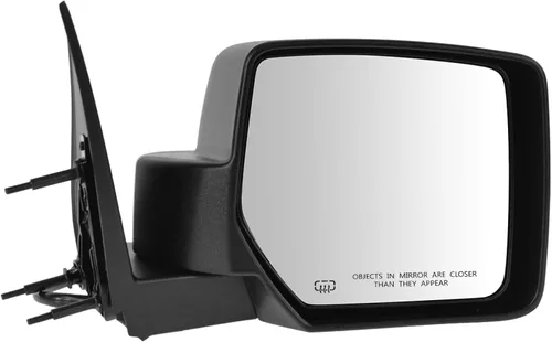 Vista 36 de TRQ Cubierta cromada del espejo manual del lado del pasajero, acabado liso para Volvo VNL 2004-2014
