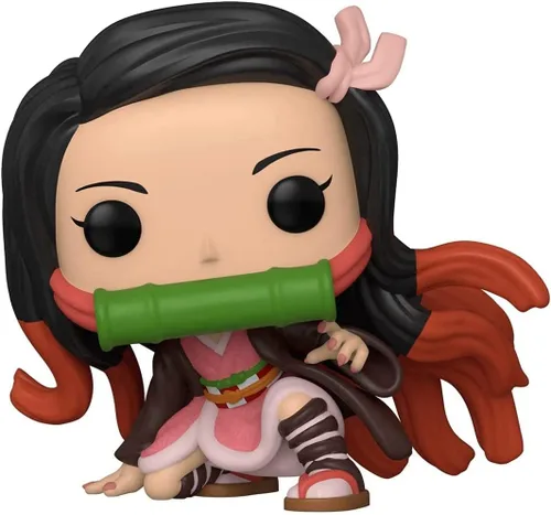 Vista 5 de POP Anime - Figura de vinilo de Funko de Nezuko Kamado (paquete con funda protectora de caja compatible), multicolor