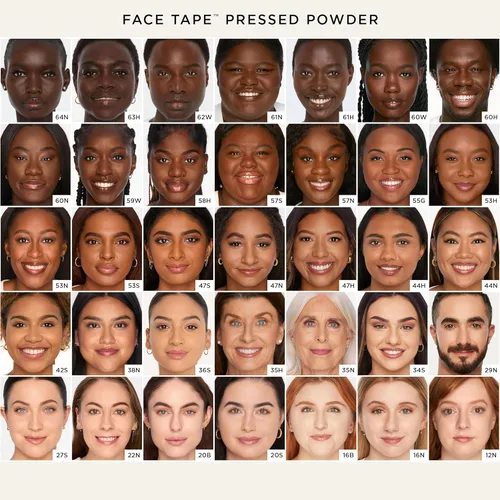 Vista 5 de tarte face tape polvo compacto – Polvo impermeable de cobertura media con ácido hialurónico, hongo de nieve y péptidos para suavizar y fijar