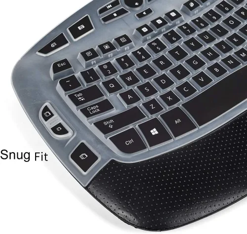 Vista 3 de CaseBuy Funda para teclado compatible con Logitech K350 MK550 MK570, accesorios de teclado inalámbrico Wave K350 MK550, protector de silicona