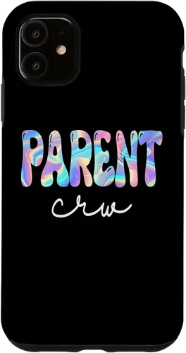 Vista 5 de iPhone 15 Parent Crew Groovy Back to School Cute Teachers Women Girl Case