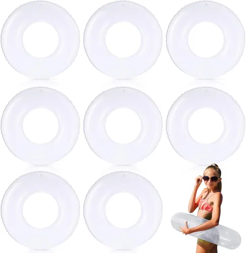 Vista 12 de Gemscream 8 flotadores inflables para piscina, tubo de piscina de 36 Amarillo