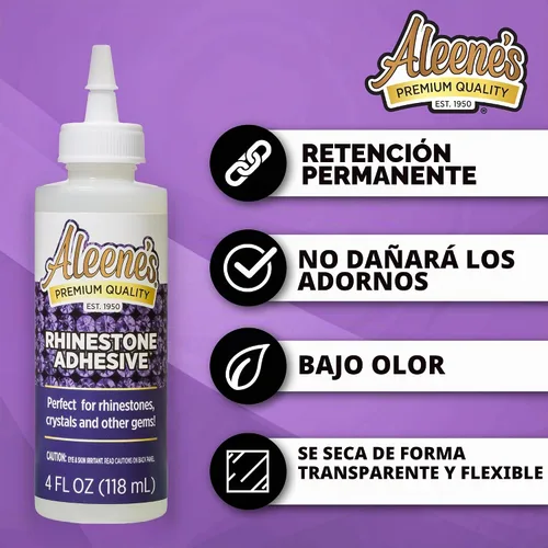 Vista 4 de Aleene's Adhesivo de diamantes de imitación, pegamento líquido permanente para múltiples superficies para joyas, cristales, diamantes de imitación