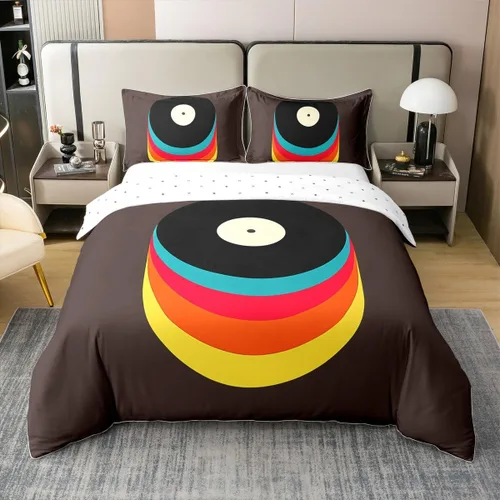 Vista 44 de jejeloiu Cute Mushroom Decor Duvet Cover 100% Cotton for Kids Boys Girls Twin Size Botanical Plants Bedding Set Cartoon Mushrooms Comforter Cover