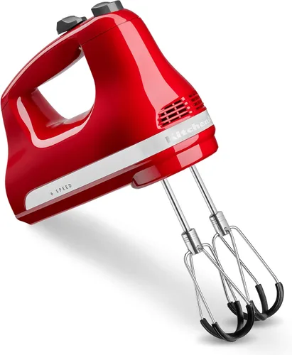 Vista 2 de KitchenAid Batidora de mano de 6 velocidades con batidores de borde flexible + batidora de mano con cable de velocidad variable KitchenAid Empire Red