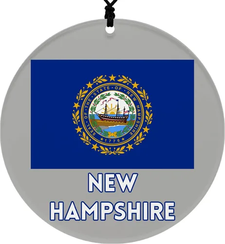 Vista 54 de Missouri Christmas Ornament - Festive Design Featuring State Flag - 2026 Hanging Acrylic Disc Decoration for Tree - Unique and Home Decor