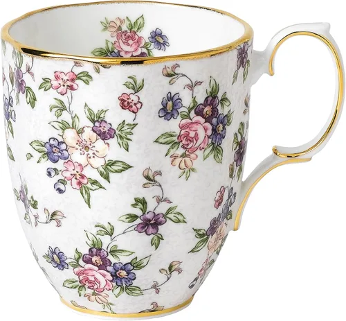 Vista 16 de Royal Albert 100 años 1990 - Juego de 3 piezas (taza de té, platillo y plato de 8")
