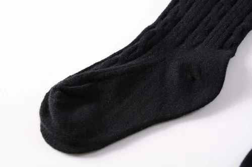 Vista 7 de vanberfia Medias de algodón de punto trenzado para bebés y niñas pequeñas