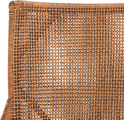 Vista 6 de SAFAVIEH Home Collection Donatella Tropical Coastal Honey & White Rattan Silla