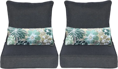 Vista 14 de Aoodor Cojín para Silla al Aire Libre, 55.9 x 61 cm Resistente al Agua, Resistente a la Decoloración, Cojines de Asiento de Patio de Olefina
