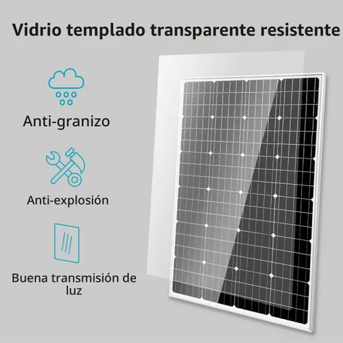 Vista 8 de Kit de sistema solar para el hogar de 480 W con 4 paneles solares monocristalinos de 120 W y 1000 W MPPT Solar Grid Tie Power Inverter Kit de 480 W