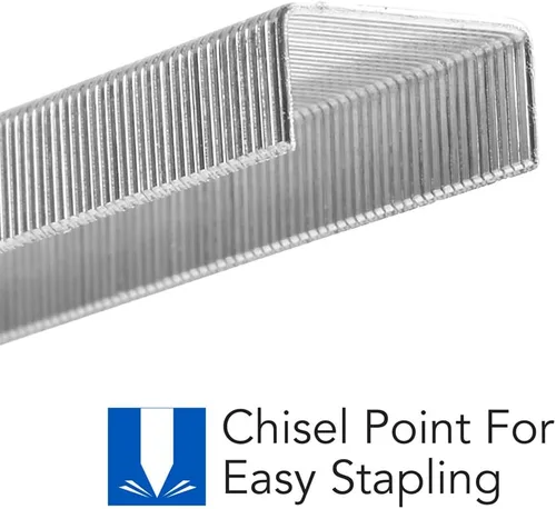 Vista 2 de Swingline Staples, Heavy Duty, 1/4" Length, 25 Sheet Capacity, 100/Strip, 1000/Box, 1 Pack (35314 )