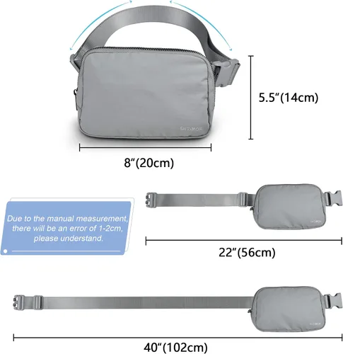 Vista 5 de SNDMOR Bumbag unisex, Gris