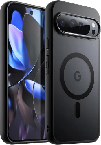 Vista 22 de JETech Funda magnética para Google Pixel 8 de 6.2 pulgadas 2023, compatible con MagSafe, translúcida mate trasera a prueba de golpes (Hazel)