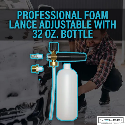 Vista 2 de MTM Hydro, lanza de espuma profesional original ajustable de 32 onzas Botella