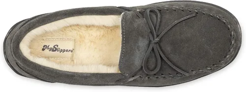 Vista 3 de MySlipper para hombre de MyPillow, Mocasín carbón, 12