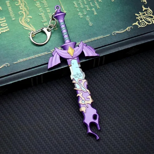 Vista 2 de MEETCUTE Decayed MasterSword - Llavero de espada genial para hombres y mujeres Legend of Zeld the Tears Kingdom MasterSword - Llavero para cosplay
