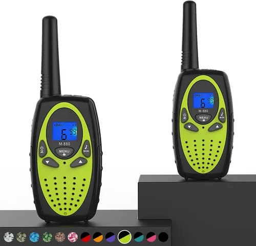 Vista 17 de Walkie Talkies para adultos, Topsung M880 FRS Radio bidireccional de largo alcance con clip para cinturón VOX/Talky de mano con 22 canales 3 millas