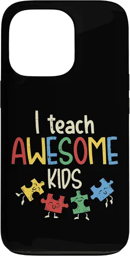 Vista 10 de iPhone 16 I Teach Awesome Kids Autismo Educación Especial Estuche para Maestro