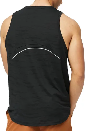 Vista 2 de Camiseta sin mangas para hombre, camiseta sin mangas, atlética, entrenamiento, gimnasio, correr, natación, verano