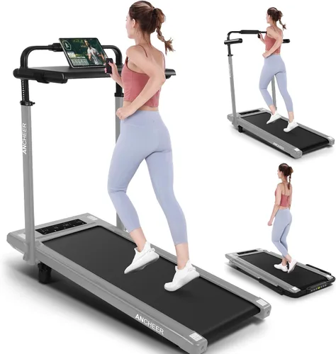 Vista 16 de ANCHEER Almohadilla para caminar con inclinación - Cinta de correr para debajo del escritorio con barra de mango