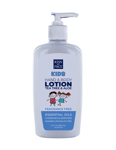 Vista 6 de Kiss My Face Loción limpiadora para manos y cuerpo para niños, hidrata y calma, vegana y libre de crueldad, cítricos, botella de 9 onzas líquidas