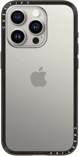 Vista 30 de CASETiFY Funda compacta para iPhone 15 [delgada y elegante/compatible con Magsafe / 4 pies 2X protección contra caídas de grado militar] - Negro