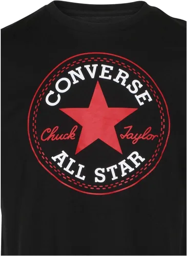 Vista 2 de Converse Camiseta con logotipo All Star Chuck Taylor Patch para hombre, Negro