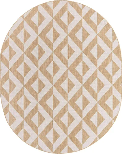 Vista 63 de Unique Loom Jill Zarin Outdoor Collection - Alfombra rectangular (2 pies 2 pulgadas x 3 pies 1 pulgadas, rectangular, beige y marrón)