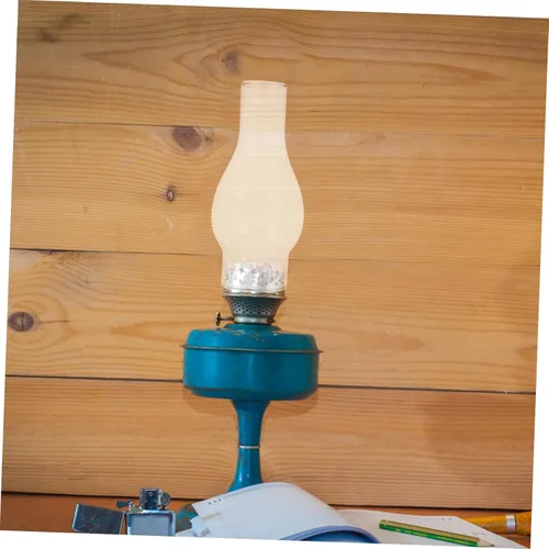 Vista 6 de DOITOOL Lámpara de cristal de queroseno para chimenea, 6.49 x 2.99 x 2.99 pulgadas, pantalla de repuesto para lámpara de aceite transparente