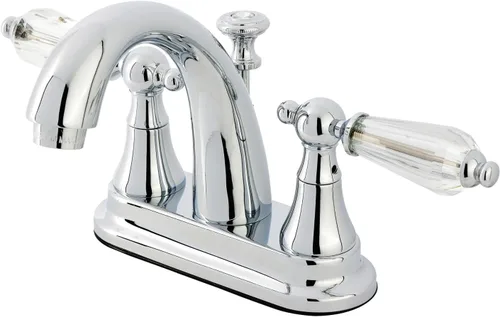 Vista 6 de Kingston Brass KS7612WLL Grifo de baño central de 4 pulgadas, latón pulido