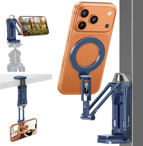 Vista 15 de OMOTON TP02-Pro - Soporte magnético para teléfono para vlogging, elementos esenciales para creadores de contenido con tornillo de 1/4 pulgadas