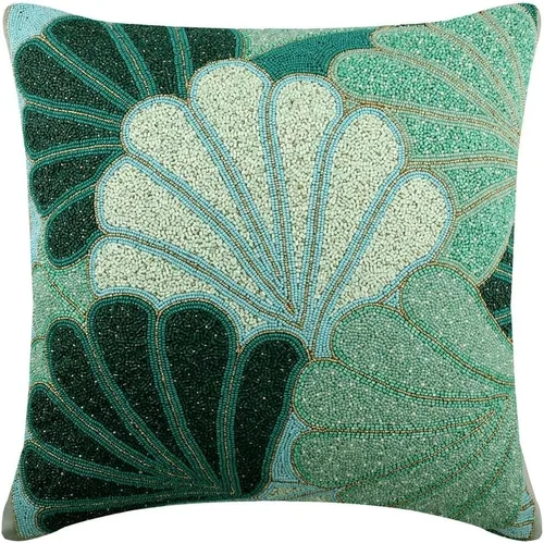 Vista 74 de The HomeCentric Funda de almohada con cremallera, funda de cojín azul de 12 x 12 pulgadas, funda de cojín de algodón bordado para sofá, diseño