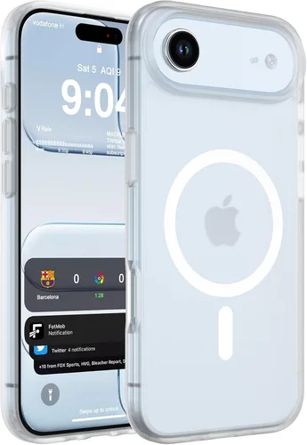 Vista 75 de WRJ Funda magnética mate para iPhone Air de 6.5 pulgadas, [compatible con Magsafe] [protección contra caídas de grado militar], delgada Negro