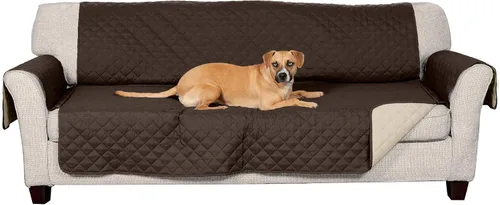 Vista 15 de Furhaven - Funda para muebles de sala de estar para perros y gatos, protector reversible de dos tonos, resistente al agua, lavable, color gris