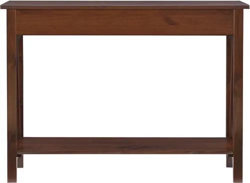 Vista 8 de Mesa de consola Linon, modelo Titian, en color tabaco antiguo