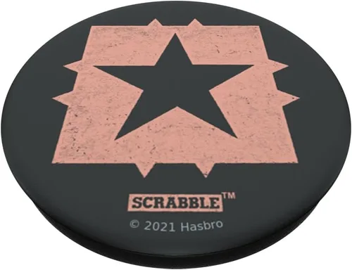 Vista 2 de Scrabble PopSockets PopGrip estándar de espacio libre cuadrado medio
