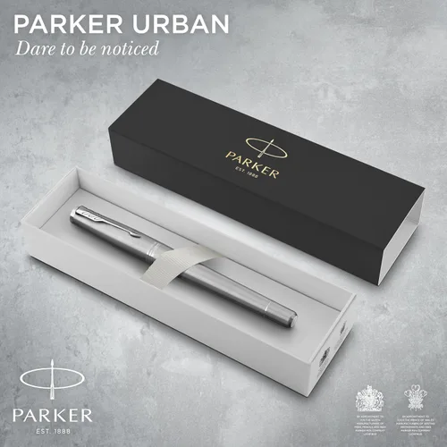 Vista 2 de Parker Urban pluma estilográfica, punta fina, tinta azul recargable